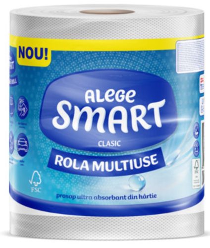SMART Clasic Tekercses kéztörlő 2rtg 100% cell egyesével csomagolt 84 m 