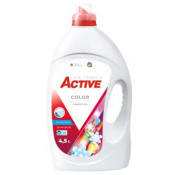 Active folyékony mosógél 4,5l színes (90mosás)
