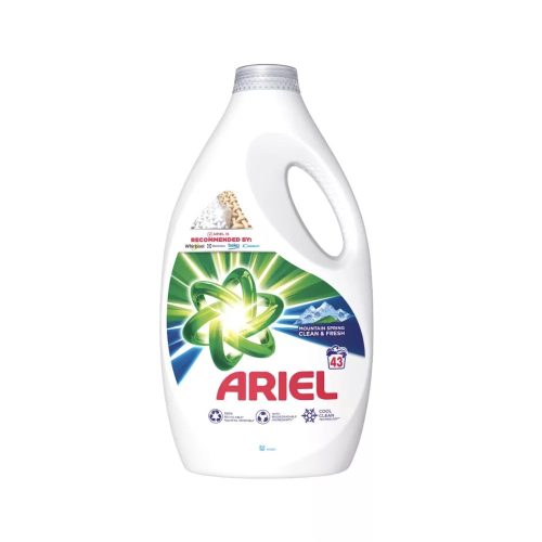 Ariel Gél Mountain Spring Clean&Fresh folyékony mosószer 2,15 L, 43 mosásos