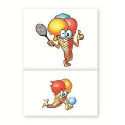 Bár és fagyi szalvéta, fagyi mintás, 17x17cm, 1 réteg