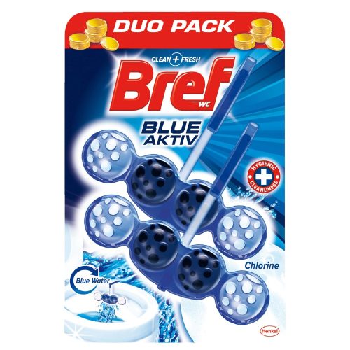 Bref Blue Aktiv wc illatosító,  2 x 50 g
