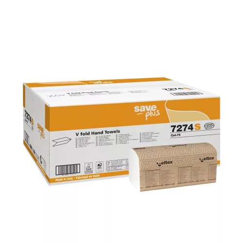 CELTEX - Hajtogatott kéztörlő papír 7274S (2 rétegű/25x22 cm/3000 lap)