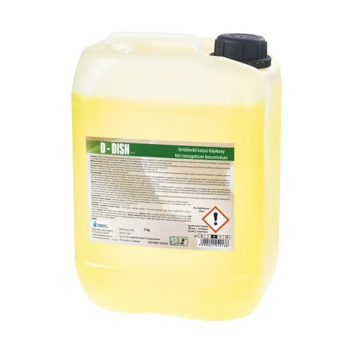 D-Dish fertőtlenítő hatású kétfázisú kézi baktericid, fungicid, virucid hatású mosogatószer 5 kg 