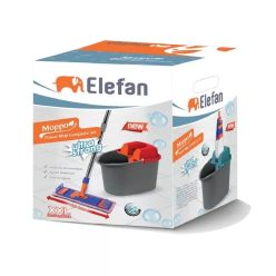   MOPPO LAPOSFELMOSÓ SZETT,  40 CM MIKROSZÁLAS FELMOSÓFEJJEL, NYÉLLEL, ÉS PRÉSES VÖDÖRREL