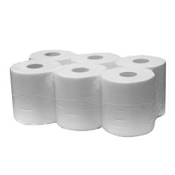   Kéztörlő 19-es, 2 réteg, recy, ragasztott, 6tekercs/zsugor