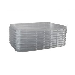 Svédtál 450-750 tető víztiszta 50 db PVC