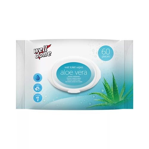 Well Done nedves toalettpapír Aloe Vera 60db-os