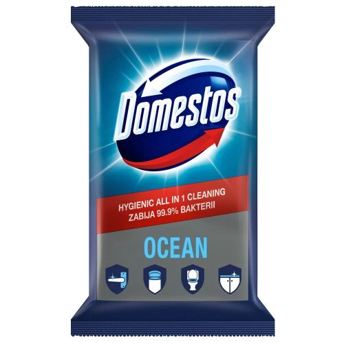 DOMESTOS óceán higiénikus törlőkendő, 60 db